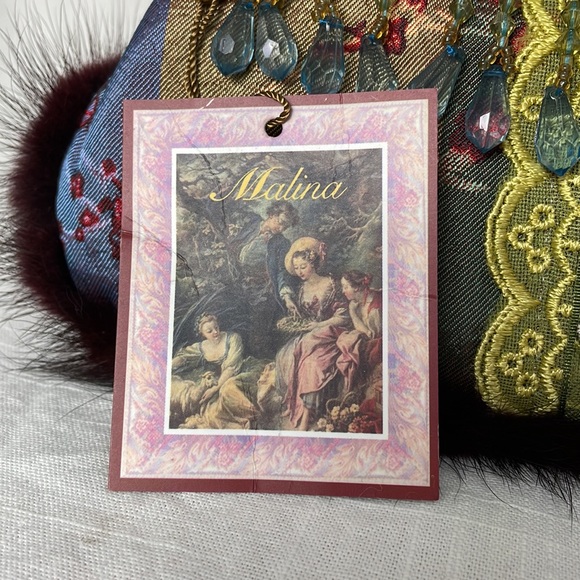 Gorgeous Mulimedia Small Handbag purse mini hippie chic Malina ? Vintage ? - Picture 15 of 16